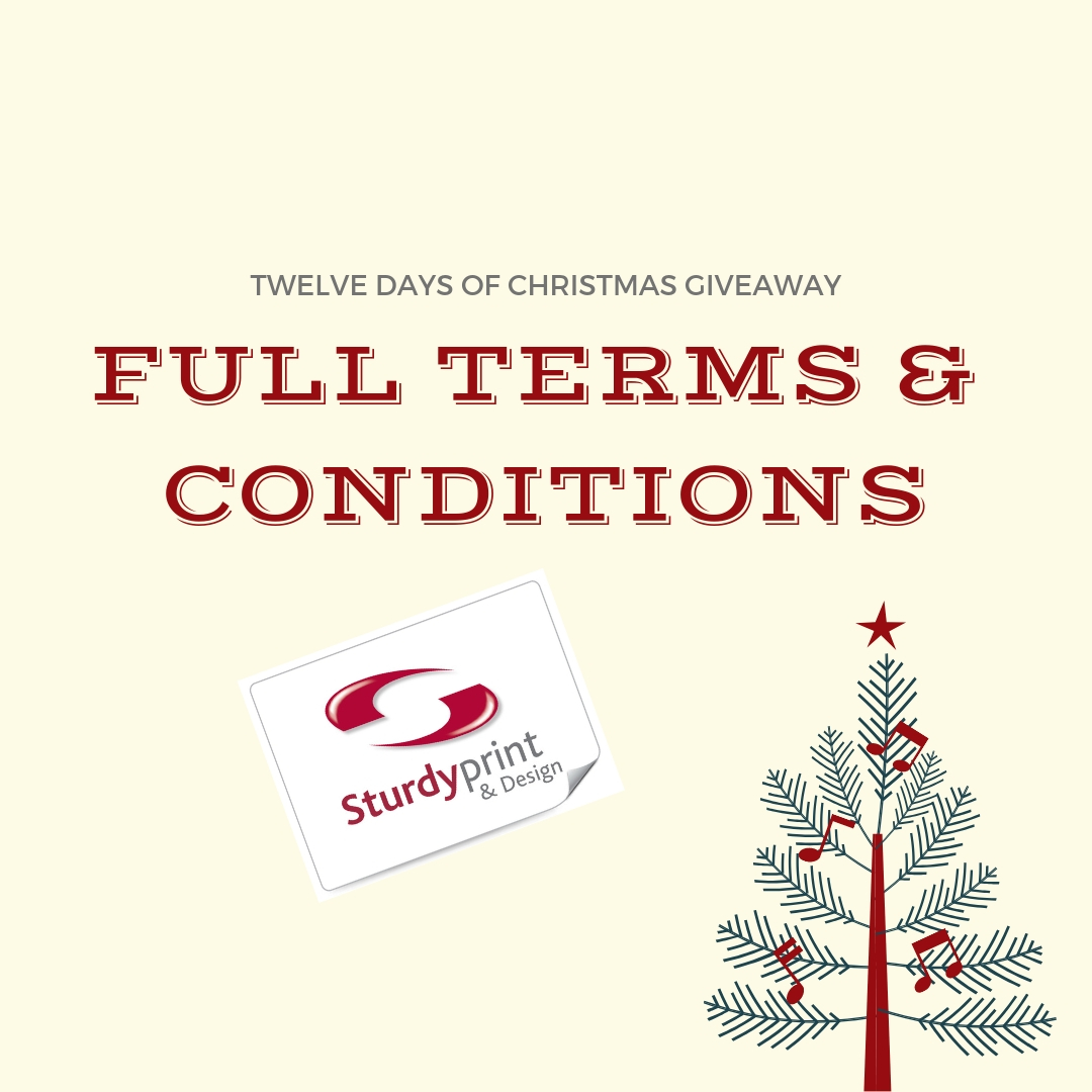 Twelve days of Christmas giveaway full terms and conditions