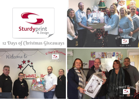 Days 1, 2 and 3 of Sturdy Print Christmas Giveaways