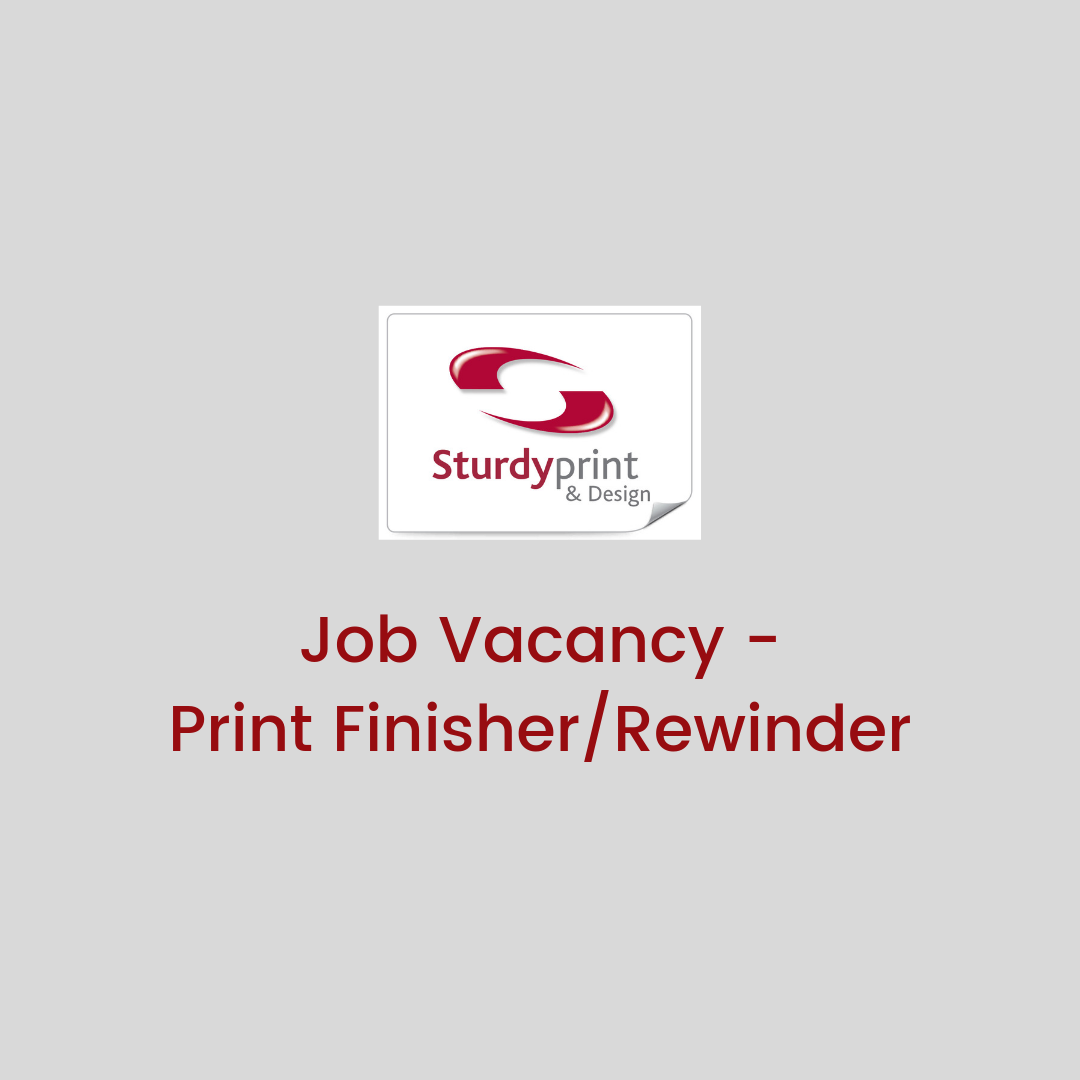 Job Vacancy - PRINT FINISHER/REWINDER