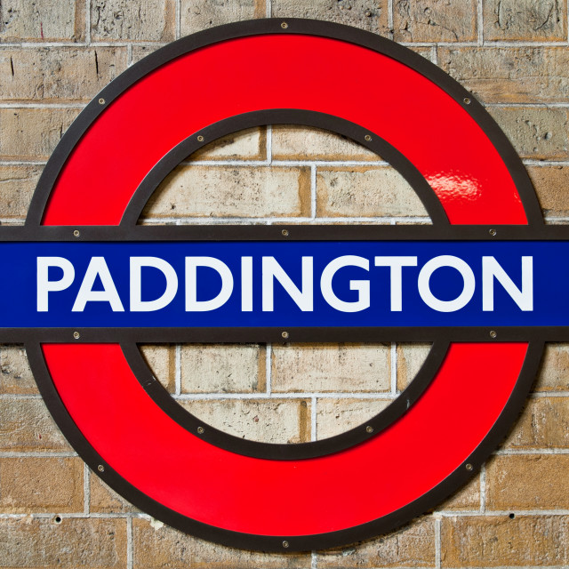 Paddington underground station sign - Picfair