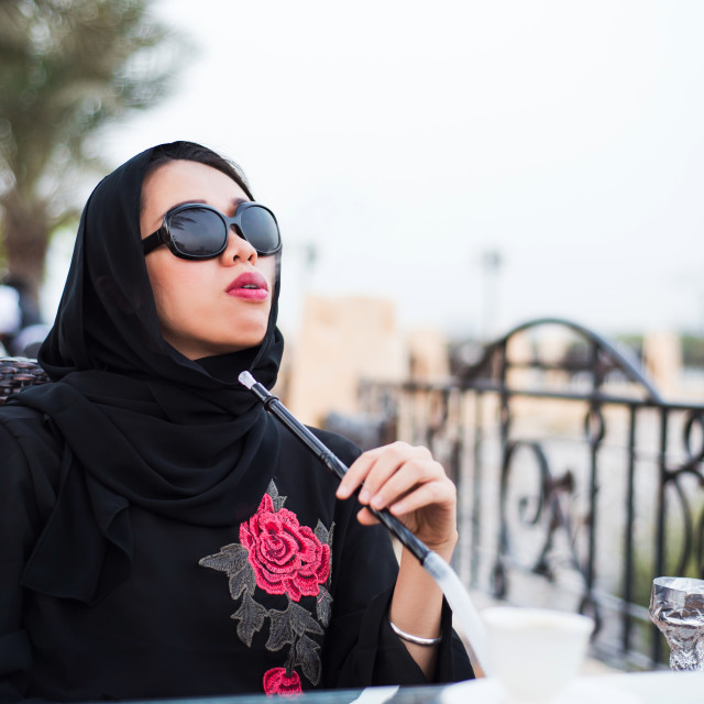 Muslim Girl Smoking