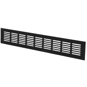 Ventilation door grille black 400x60mm