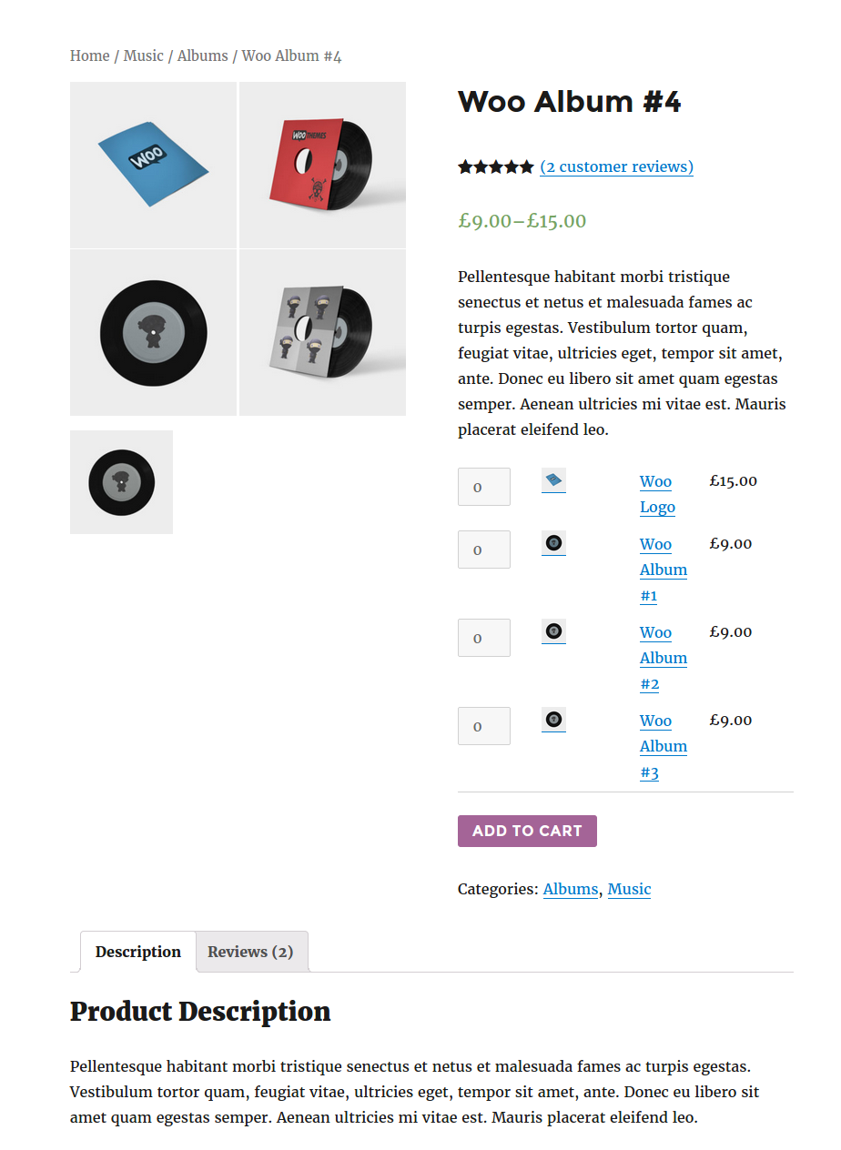 Display Grid on Group Product Page