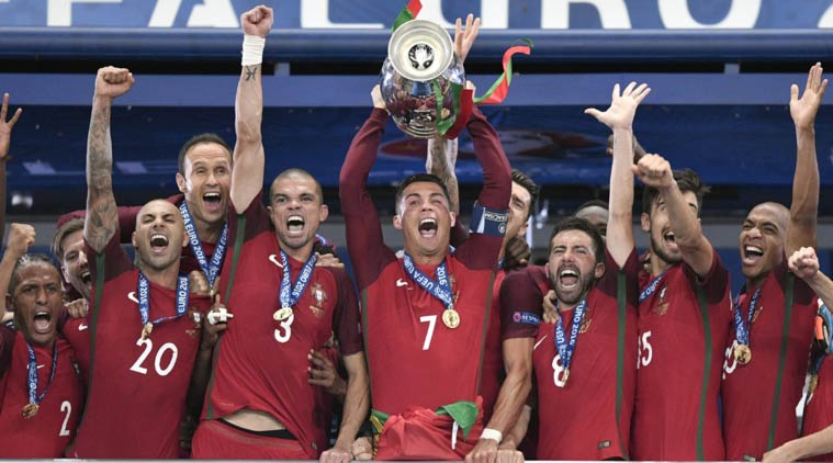 Euro 2016 celebration - Cristiano Ronaldo