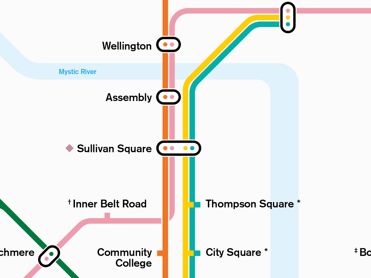 Map Of MBTA Lines