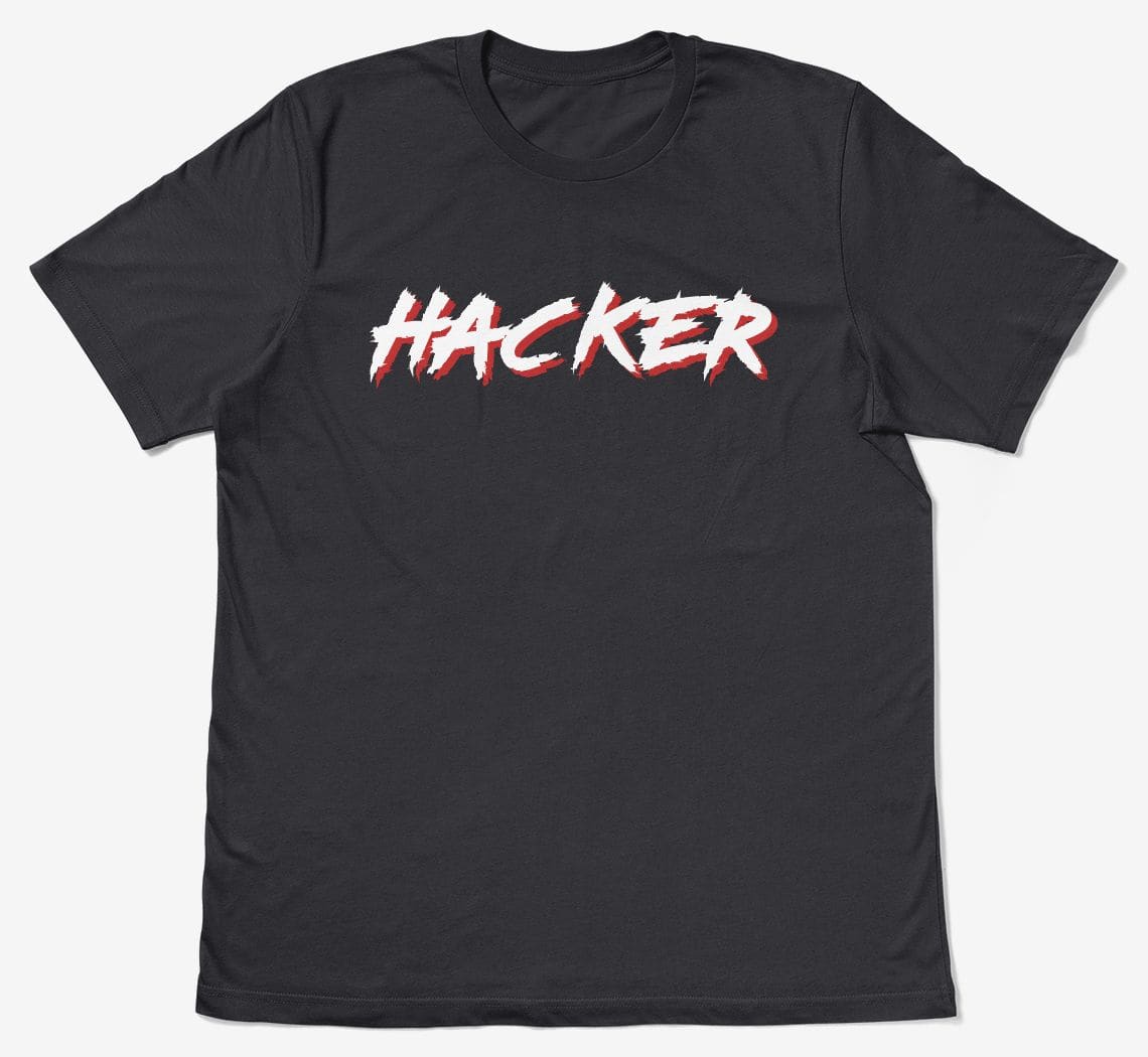 A preview of the hacker t-shirt design