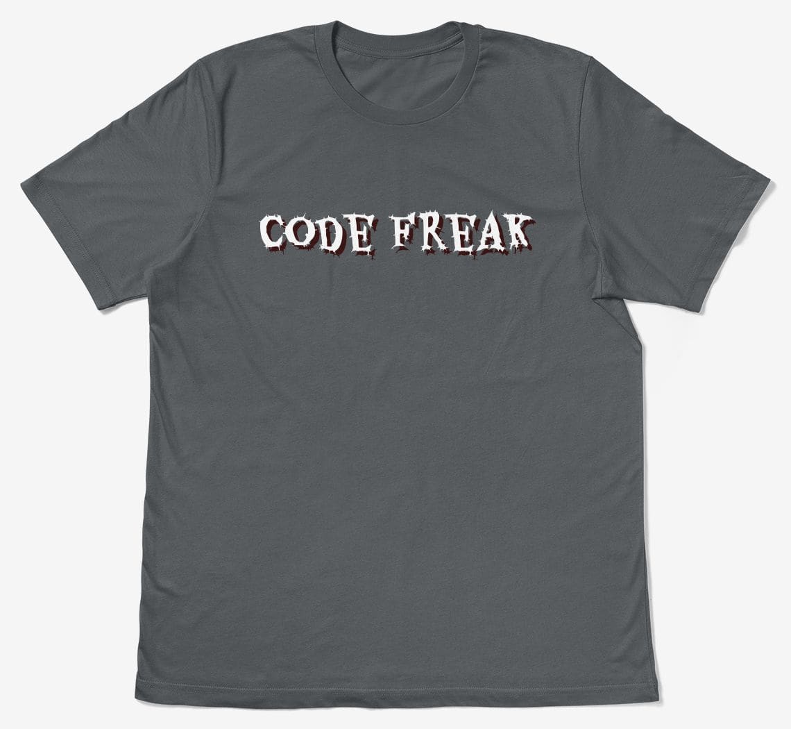 A preview of the code-freak t-shirt design