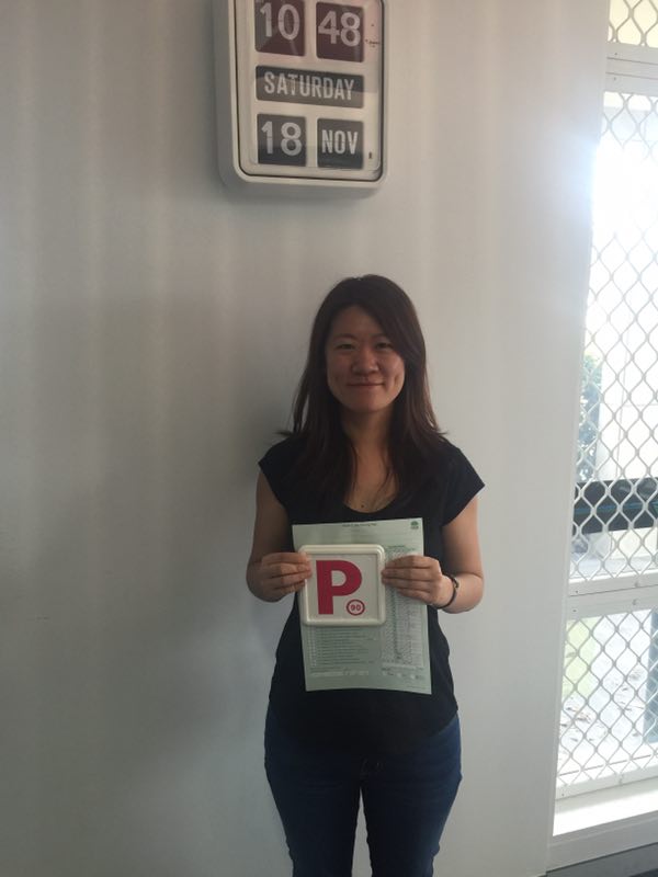 Learner Driver Passed His/Her Red P Driving Test After Coaching With From L 2 P Driving School