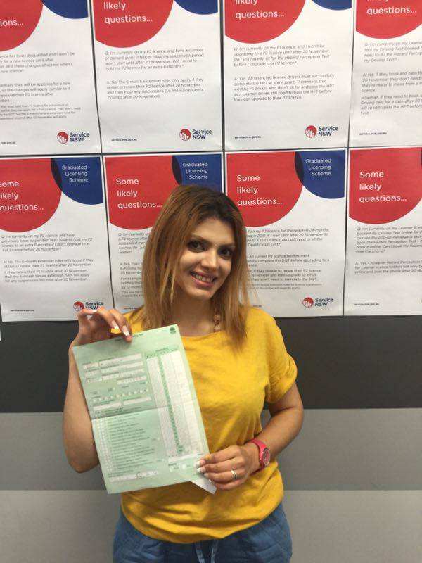 Learner Driver Passed His/Her Red P Driving Test After Coaching With From L 2 P Driving School