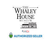 Image Description: The image features a logo for "The Whaley House Museum" with the word "The" on top, "Whaley House" in larger font in the middle, and "Museum" at the bottom. Below the text is a simplified, stylized black and white illustration of the Whaley House Museum, an iconic historic building. At the bottom of the image, there is a circular emblem with a padlock icon, signifying security, and the text "FunEx" within the emblem, followed by "AUTHORIZED SELLER" in bold letters, indicating that FunEx is an officially recognized retailer for Whaley House Museum tickets.

Remember to check FunEx.com for the lowest prices and best discounts on tickets to museums and attractions!