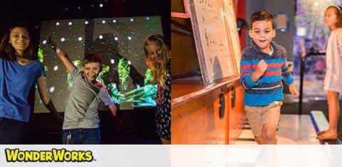 Children enjoy interactive exhibits at WonderWorks.