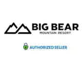 This image contains the logo for Big Bear Mountain Resort. The logo features a stylized graphic of two mountain peaks in black, with the name "BIG BEAR" in large, bold, uppercase letters centered above the text "MOUNTAIN RESORT," which is in a smaller font. Below the mountain graphic and name is a green badge with a white check mark, accompanied by the text "AUTHORIZED SELLER" showing the endorsement status of the merchandise or tickets. Experience the thrill of Big Bear Mountain Resort and enjoy exclusive discounts when you purchase your tickets through GreatWorkPerks.com, offering you the lowest prices available.