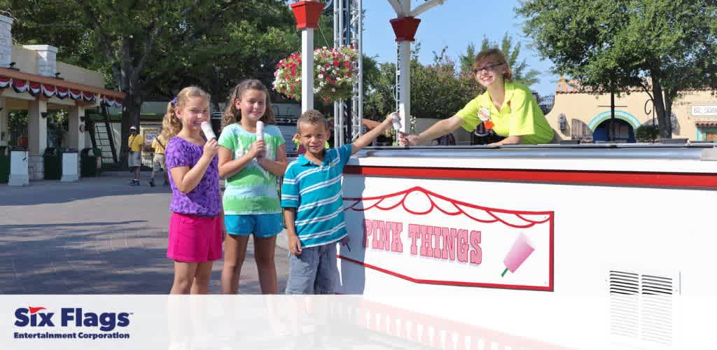 Children at a concession stand named