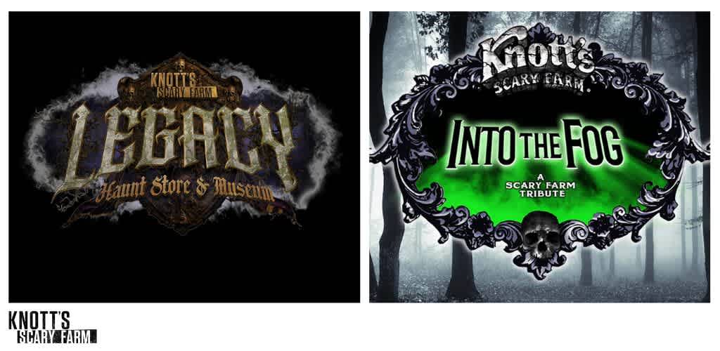 Promotional graphics for Knott's Scary Farm: 