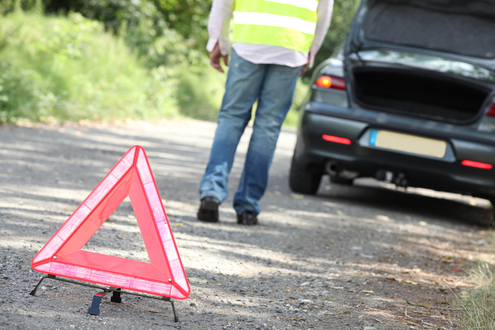 Reflective warning triangle