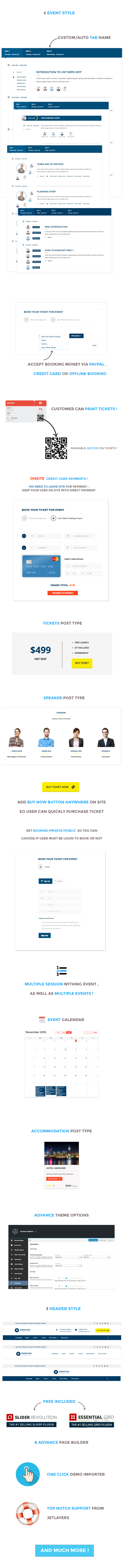 eventcon event Conference wordpress theme's features