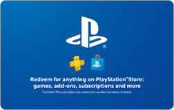 PlayStation gift cards