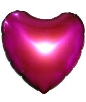 Hot Pinky Balloon (Heart-Shaped)