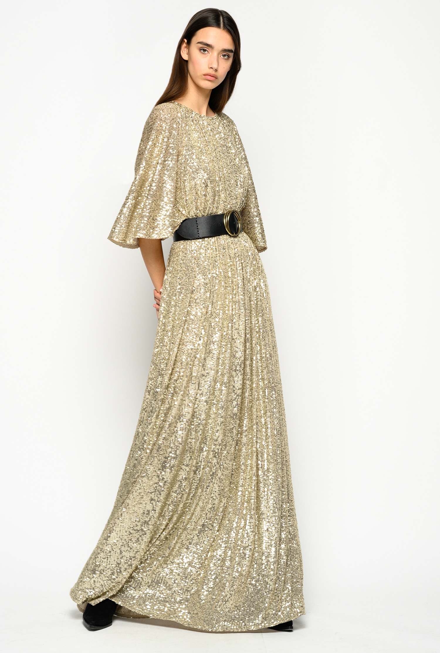 sequin maxi gown