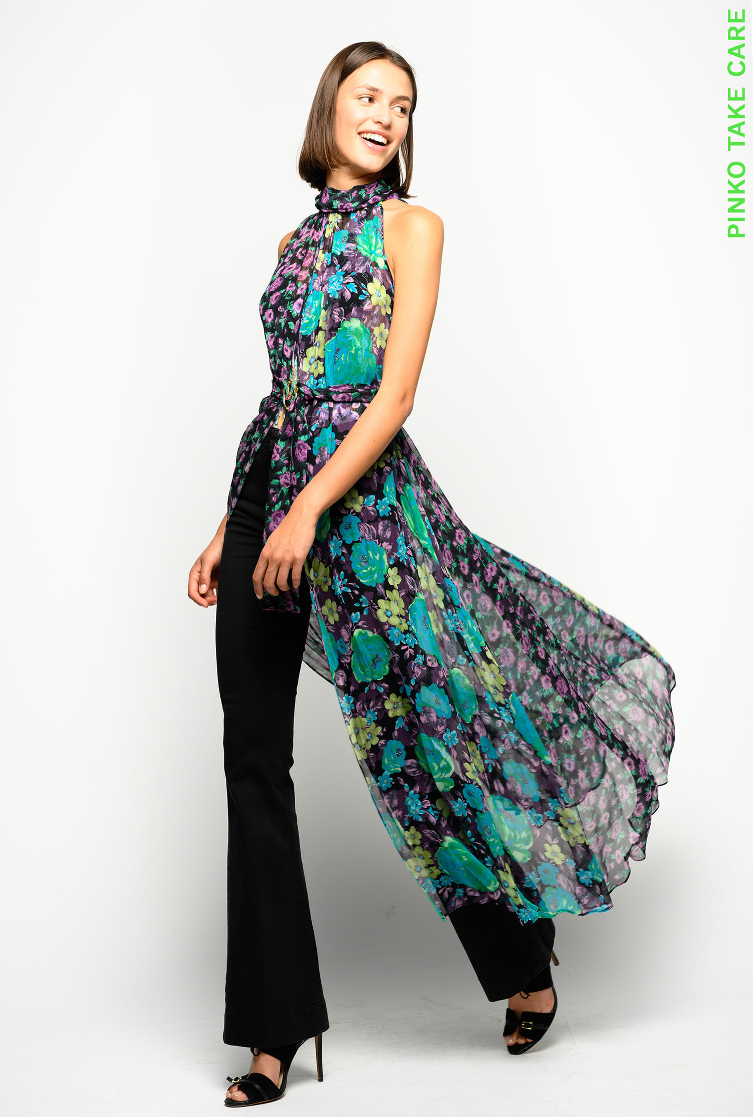 floral patchwork dress