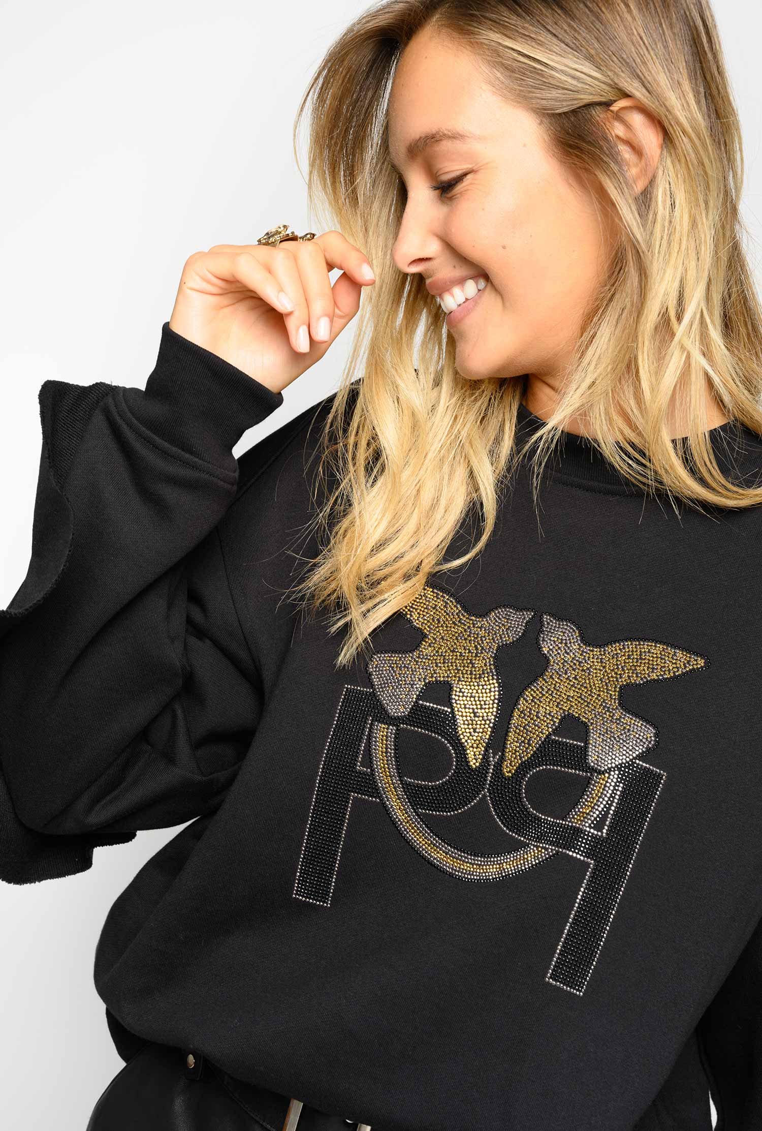 oversized monogram sweatshirt