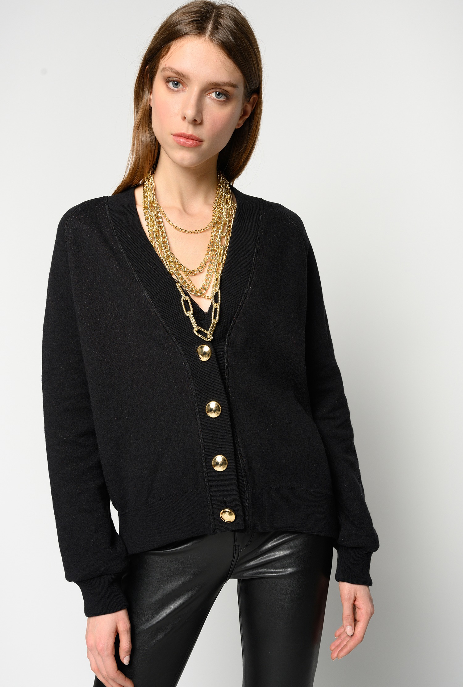moon jacquard cardigan