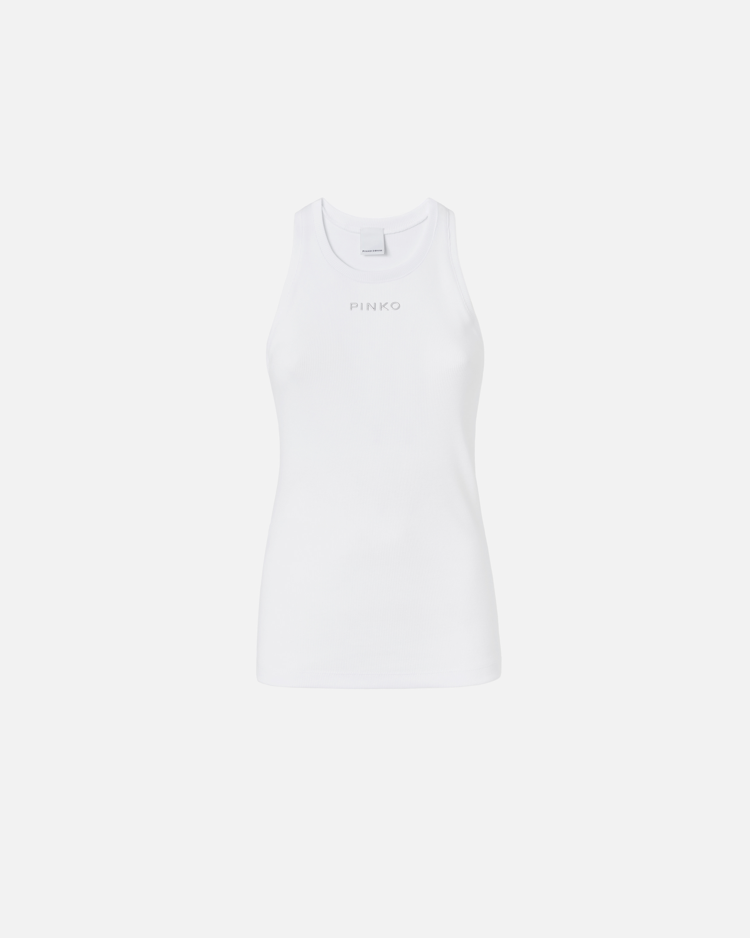 Ribbed camisole top with logo