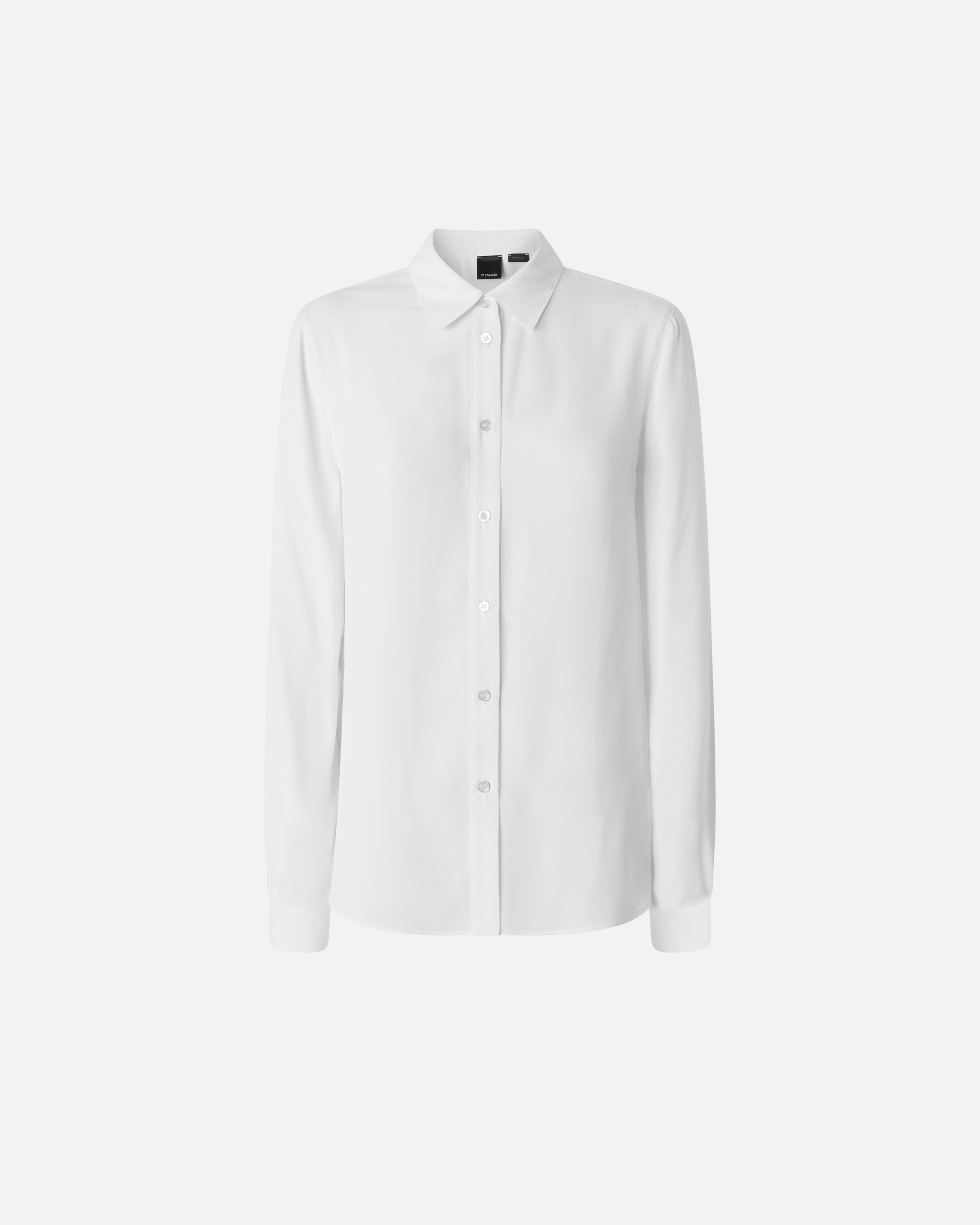 Shirt in silk-blend crepe de Chine