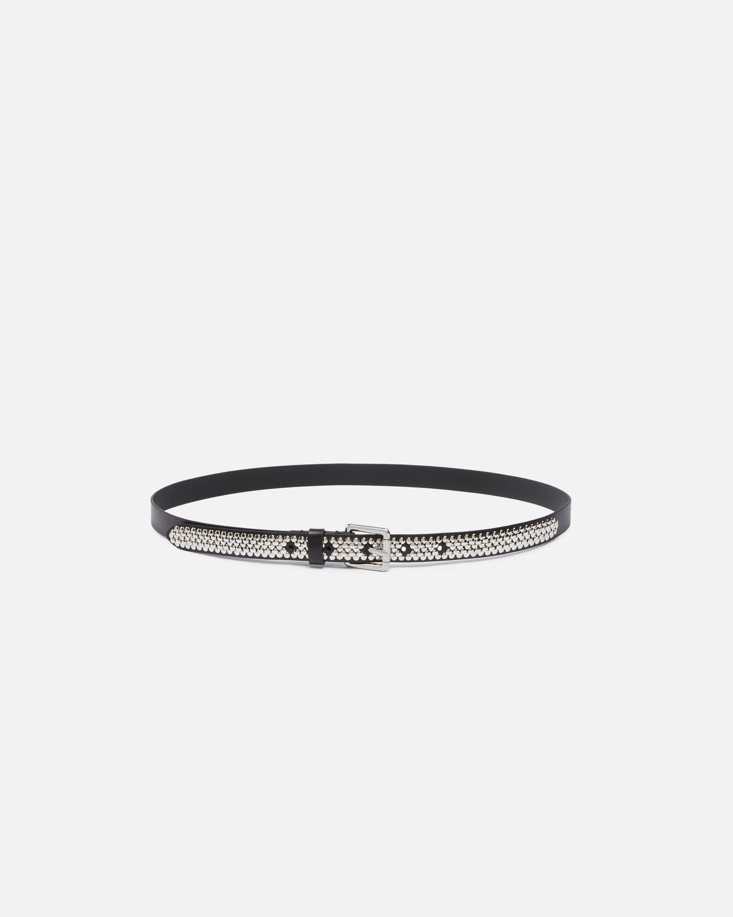 Thin belt with jewel studs, 2 cm