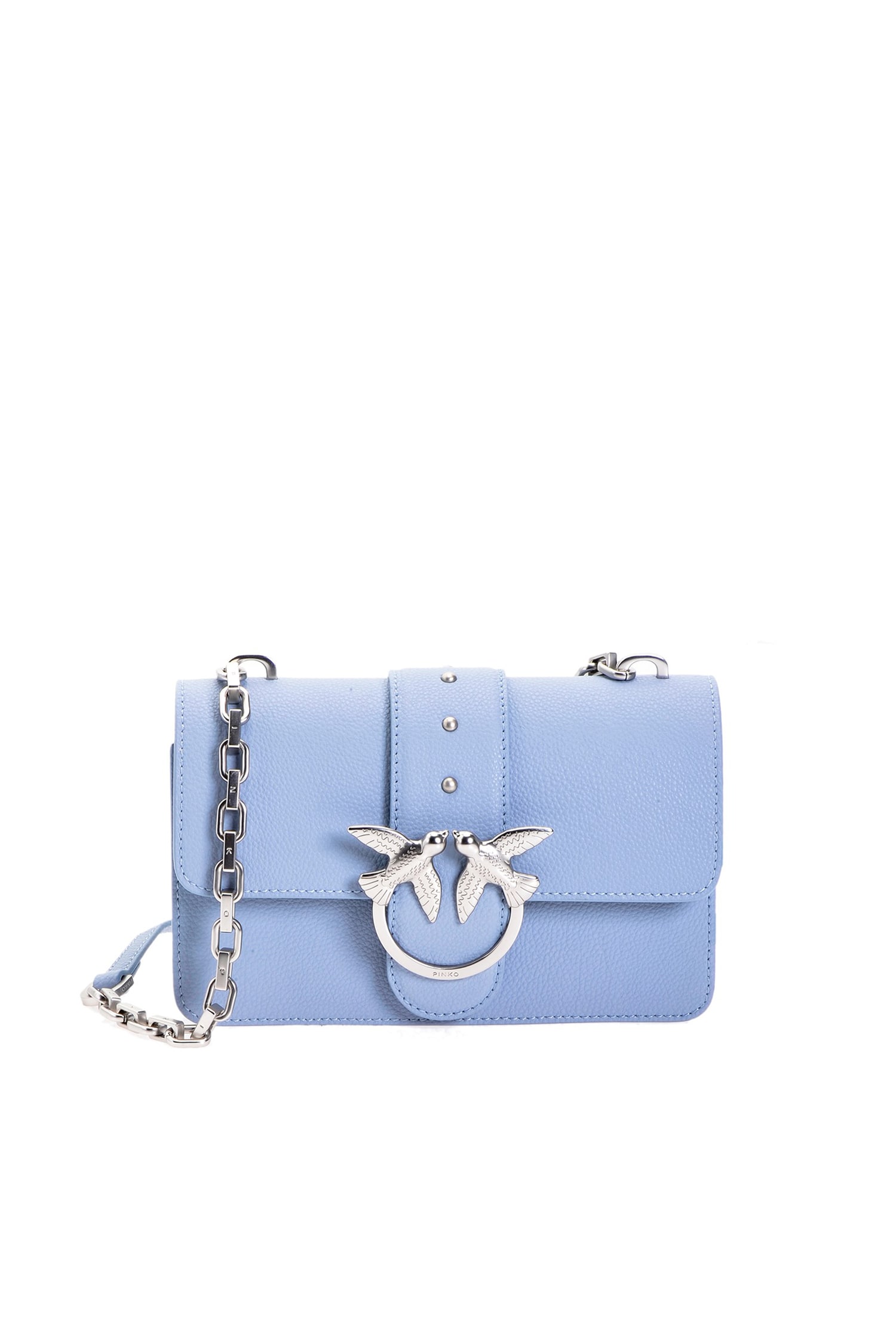 pinko mini love bag white