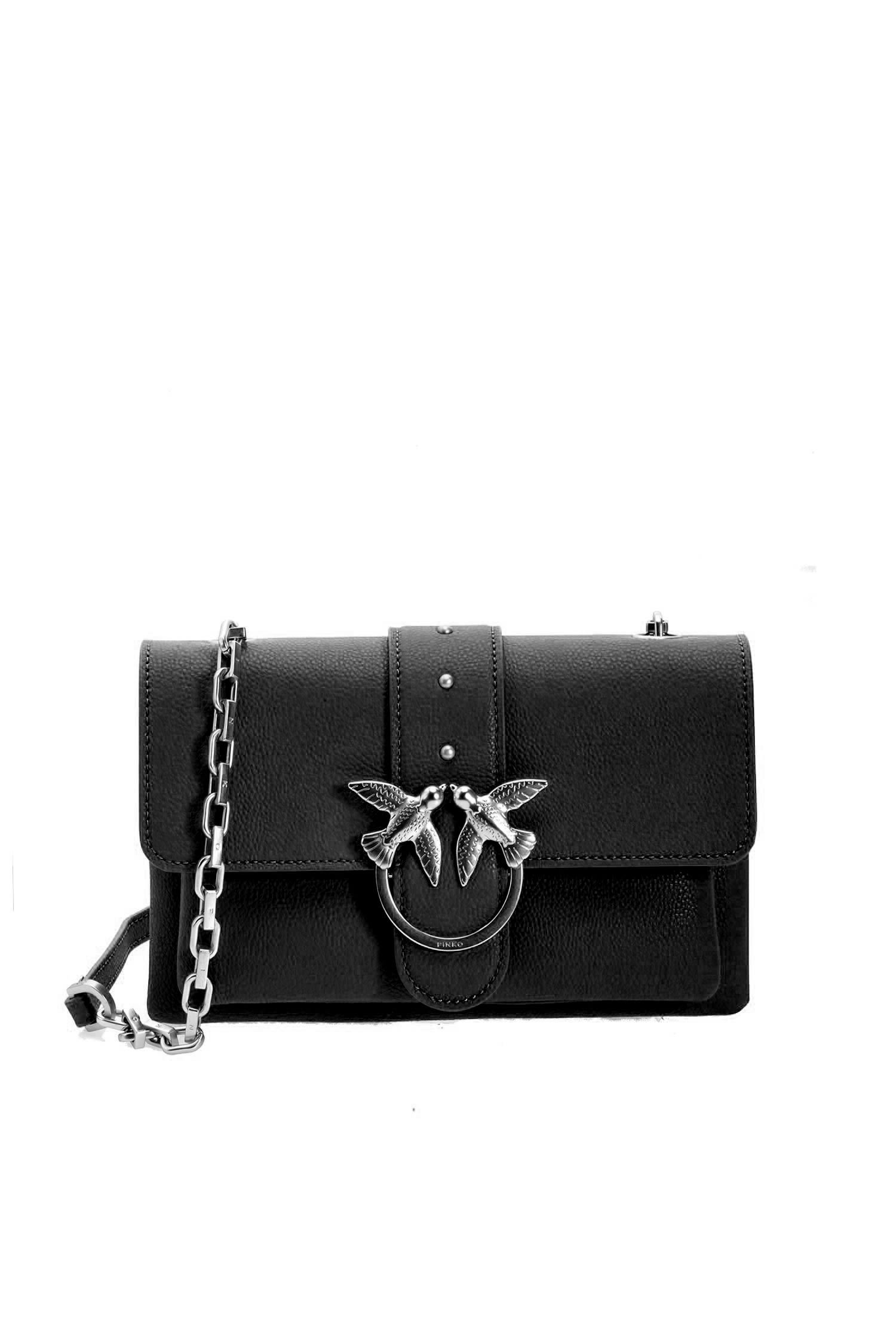 pinko mini love bag white