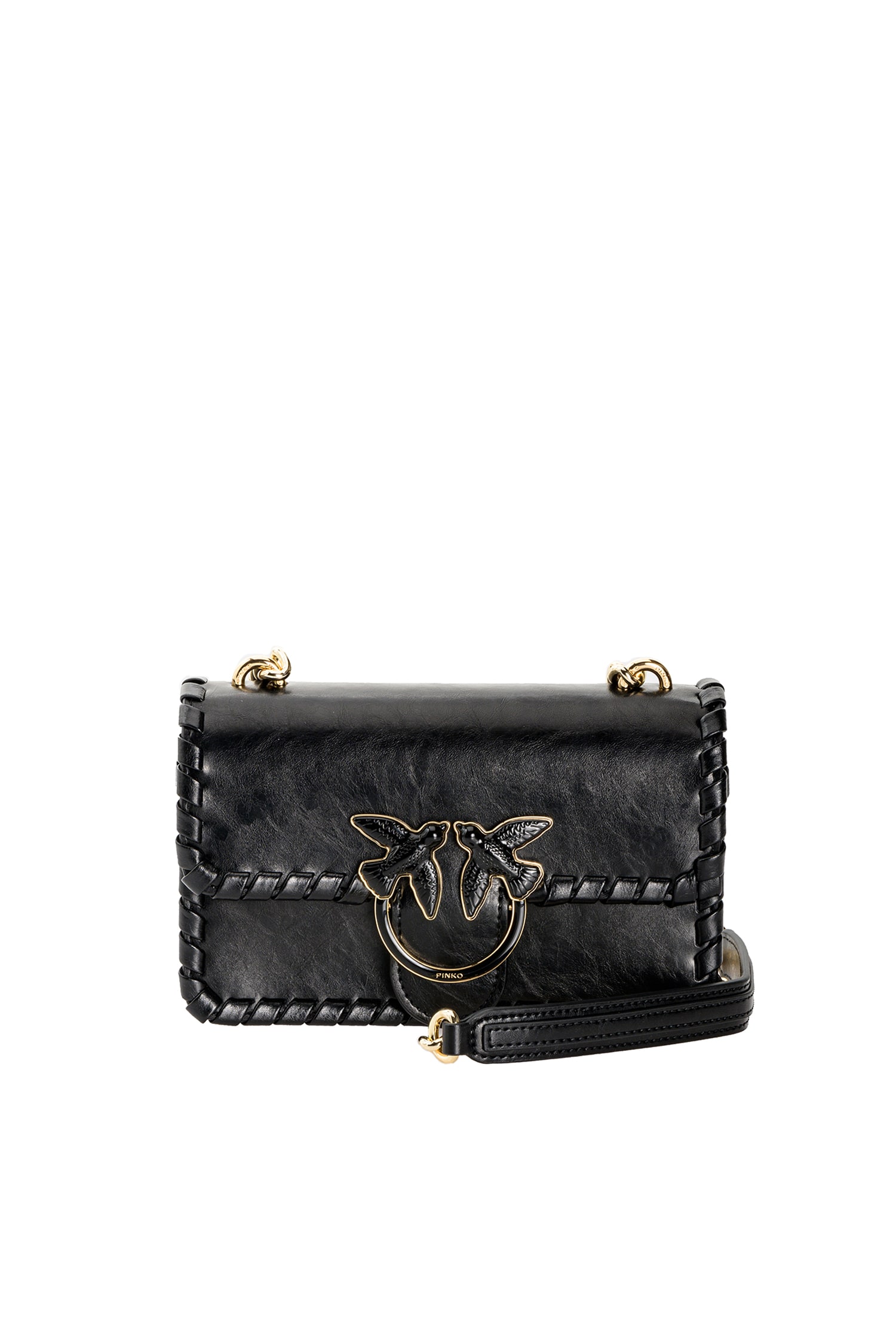 pinko mini love bag black
