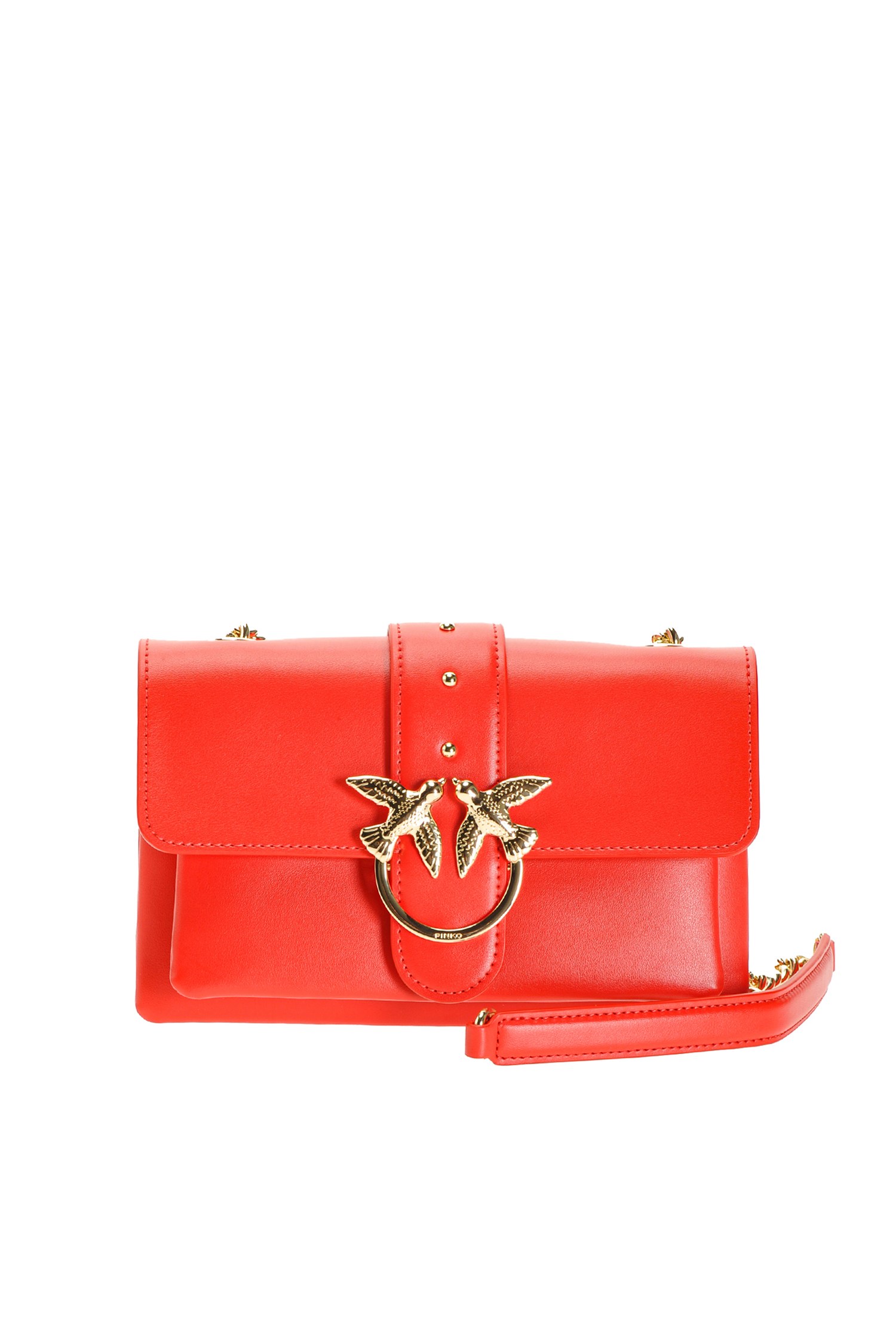 pinko mini love bag red