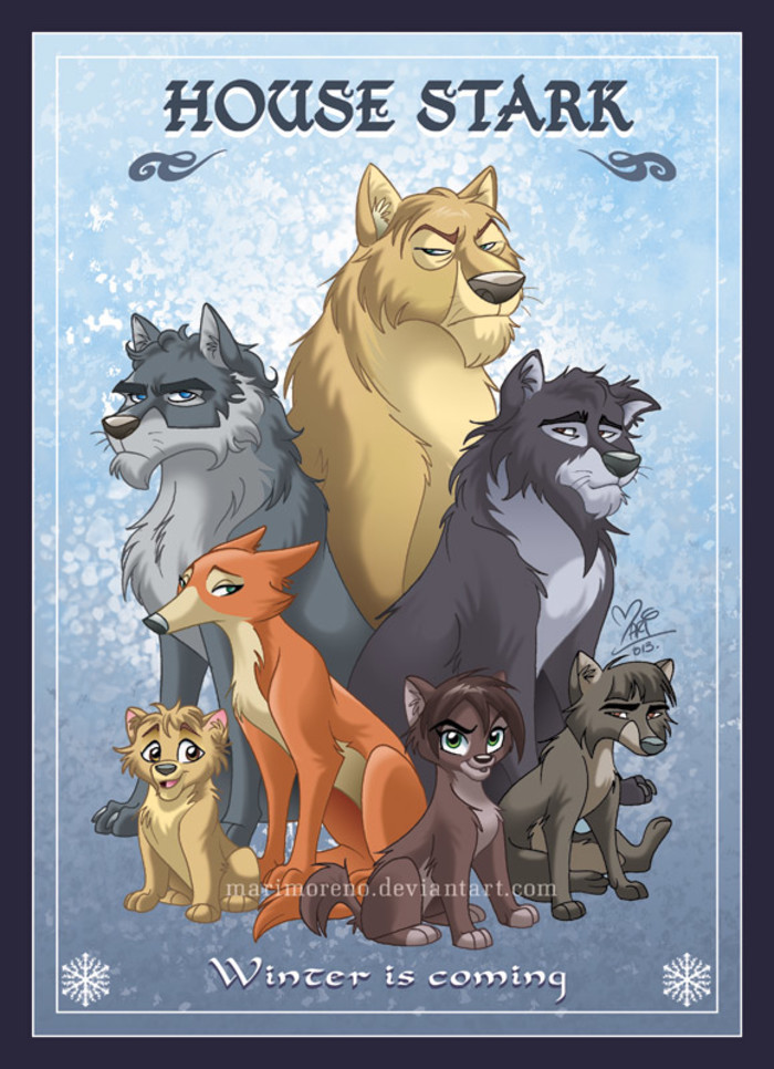 Game of Thrones Characters as Their House Animals - Sublime99