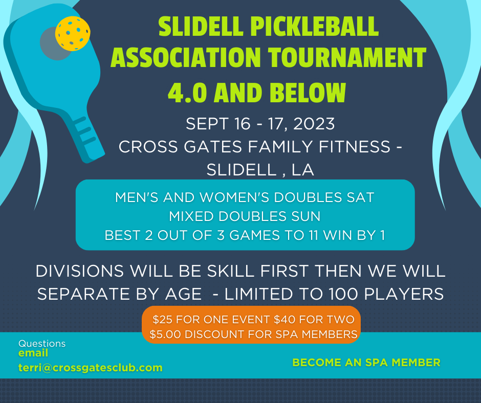 Slidell Pickleball Assoc Inaugural Tournament Pickleball Event