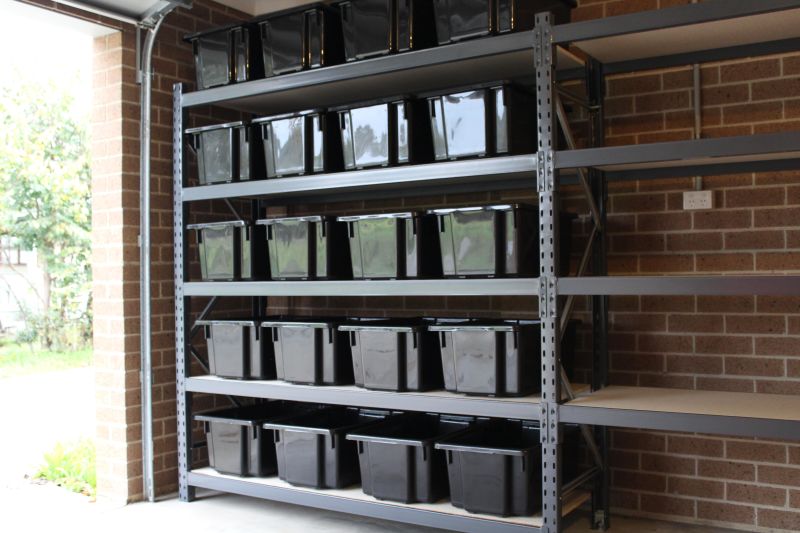 plastic crates longspan shelving