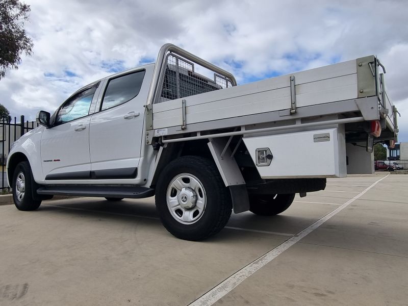 ute with tapered underbody toolbox