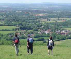 Logo of South Downs Way Walk click to go to site.