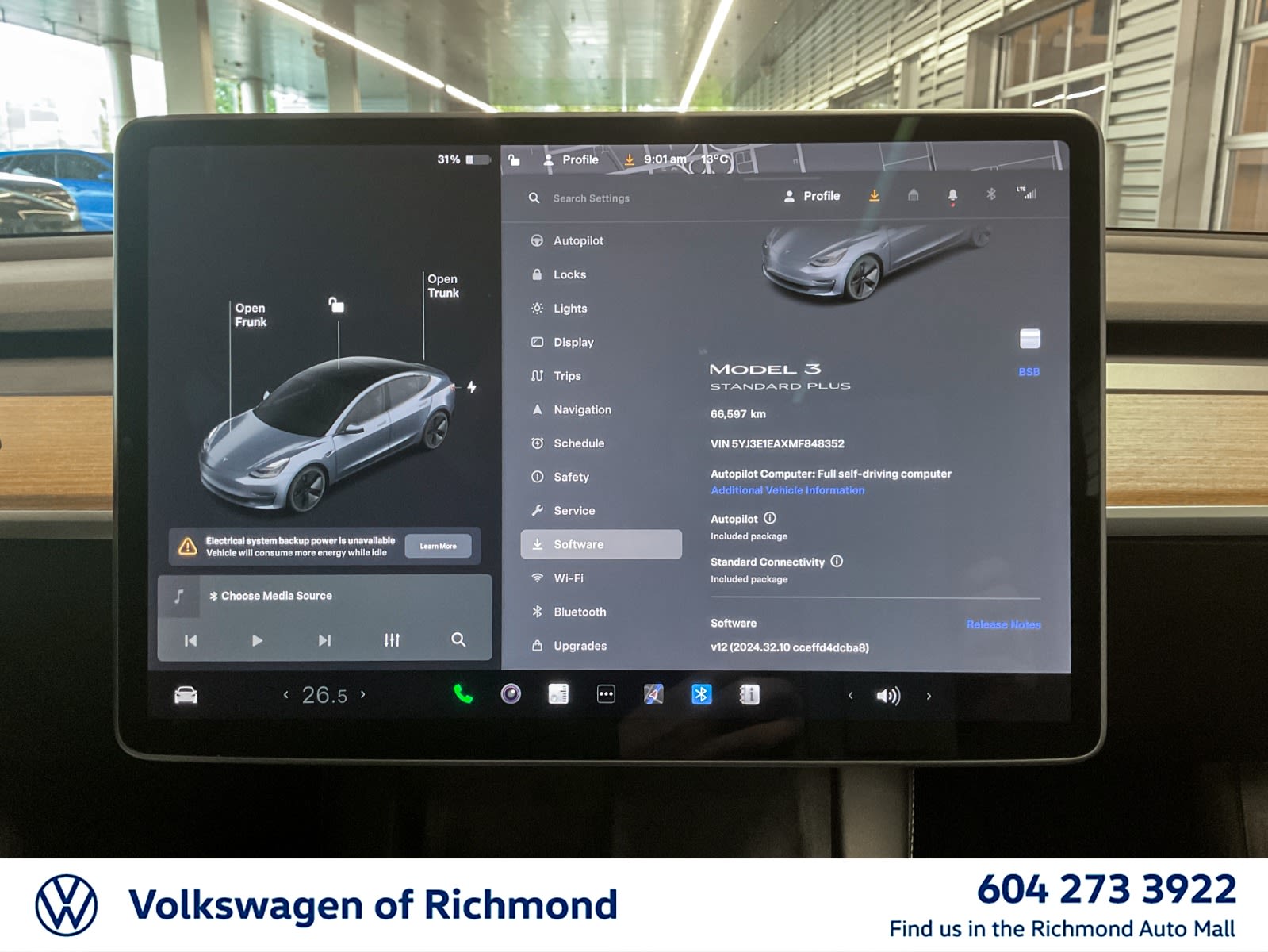 2021 Tesla Model 3 Standard Range Plus, Vancouver, Cash