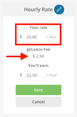 goLance - Rate
