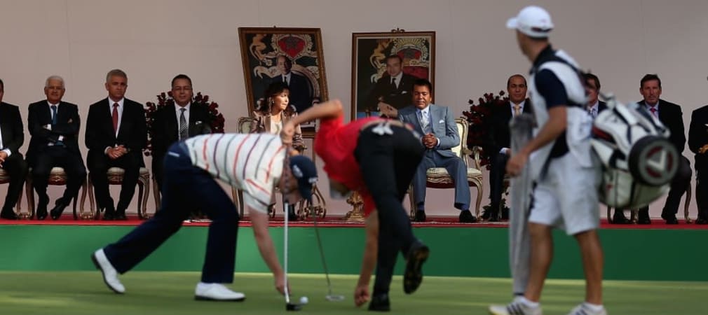 Bei der Trophée Hassan II in Marokko wird unter den Augen des Prinzen und seiner Gefolgschaft geputtet. (Foto: Getty Images)