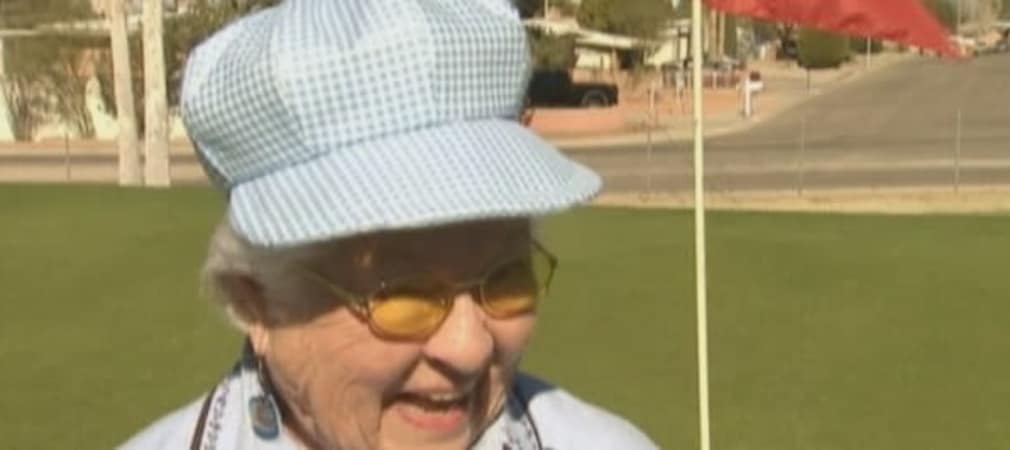 Diese junge Dame hat vor kurzem ihr drittes Hole-in-One geschlagen! Fran Thomas ist wohlgemerkt schon 92 Jahre alt. (Foto: www.alabamas13.com)