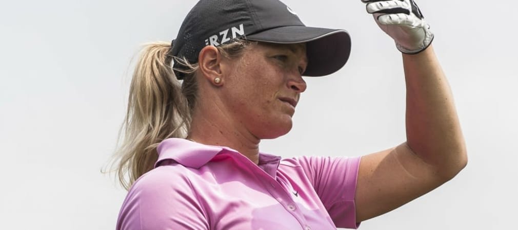 Suzann Pettersen aus Norwegen verteidigte am zweiten Tag der World Ladies Championship in China ihre Führung