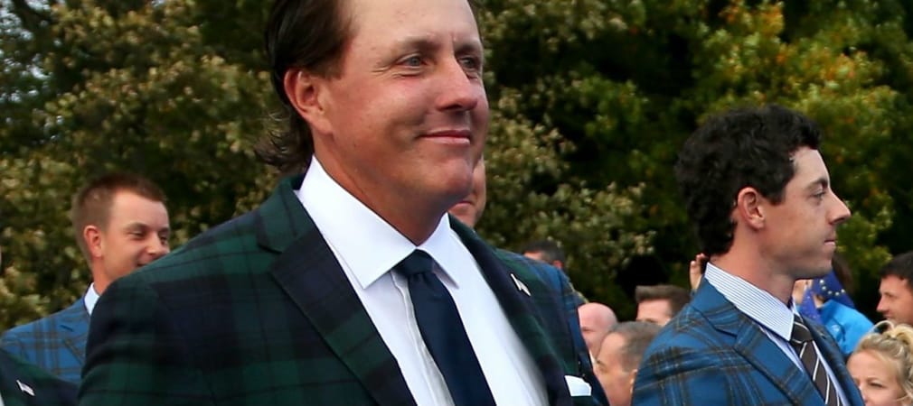 Phil Mickelson trifft zum Auftakt des Ryder Cups direkt auf den Weltranglistenersten Rory McIlroy.