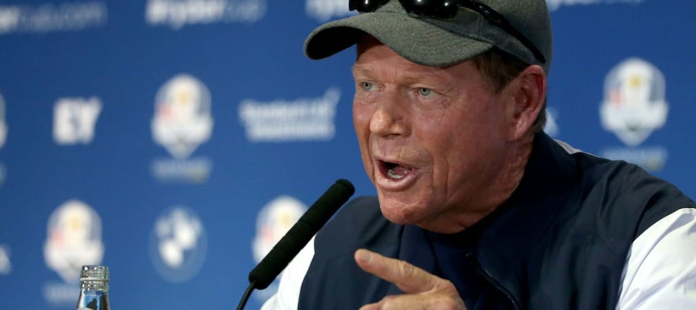 Tom Watson musste sich nach seiner Aufstellung zu den Foursomes am ersten Tag viel Kritik über seine Personalpolitik von den US-Medien anhören.