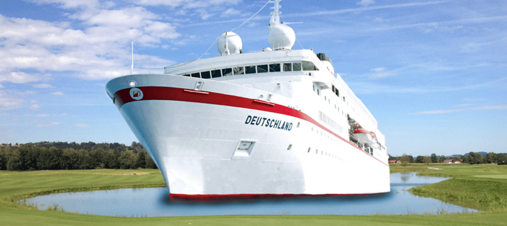 Die MS Deutschland bietet Kreuzfahrten mit dem Thema Golf an (Foto: Reederei Peter Deilmann)