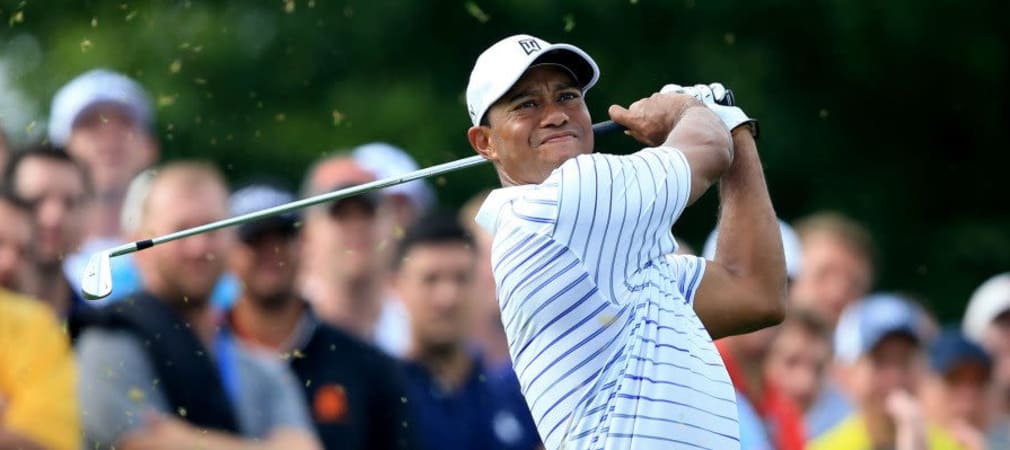 Richtig abschlagen konnte Tiger Woods zuletzt bei der PGA Championship in August. Nun ist Tiger wieder im Training und plant sein Comeback bei der World Hero Challenge. ( Foto: Getty Images)