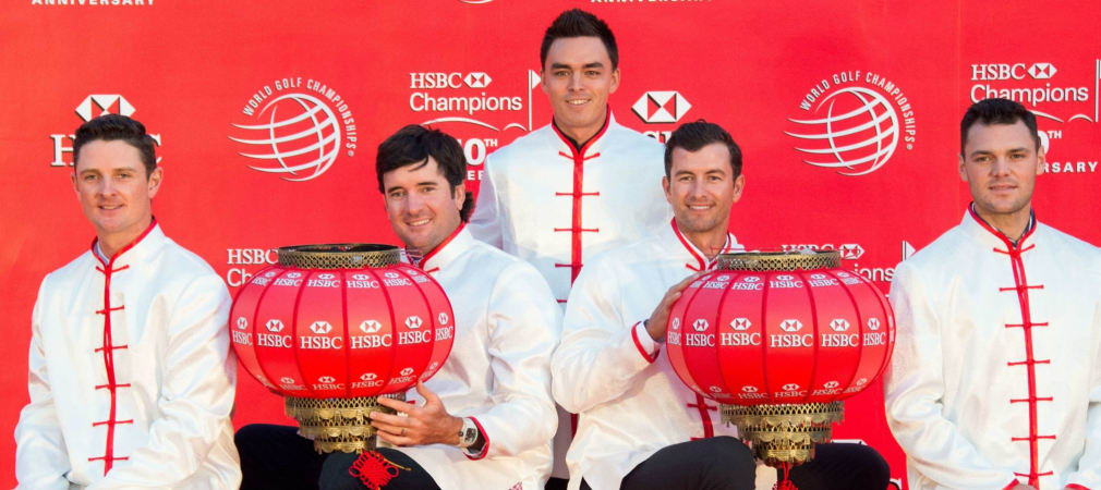 Die Konkurrenz bei der WGC-HSBC Champions in Shanghai ist groß für Martin Kaymer und Marcel Siem. Nicht nur Justin Rose, Bubba Watson, Rickie Fowler und Adam Scott (v.l.) gehören dazu.