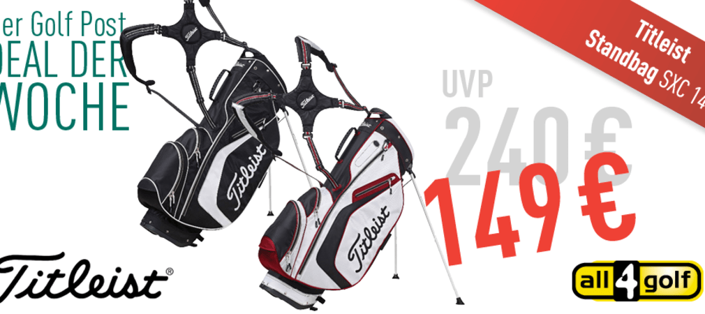 Der Deal der Woche: Ein Titleist SXC 14 Standbag. (Foto: all4golf)