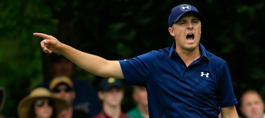 Großer Vorsprung: Am 13. Loch liegt Jordan Spieth bereits fünf Schläge vor dem Zweitplatzierten. (Foto: Getty)